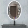 60x80(h) cm Bluetoothlu Buğu Çözücülü Dokunmatik Işıklı Ledli Elips Banyo Aynası
