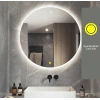 70 cm (çap) Ledli Yuvarlak Banyo Aynası