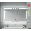 70x100 cm Buğu Çözücülü Dokunmatik Işıklı Kumlamalı Banyo Aynası