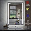 80x100(h) cm Bluetoothlu Buğu Çözücülü Dokunmatik Işıklı Kumlamalı Banyo Aynası