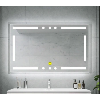 (h)70x120 cm Kumlamalı Ledli Banyo Aynası