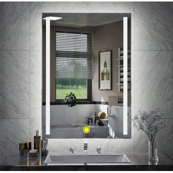 60x80 cm Kumlamalı Ledli Banyo Aynası