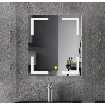 60x80 cm Kumlamalı Ledli Banyo Aynası