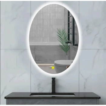 60x80(h) cm Ledli Elips Banyo Aynası