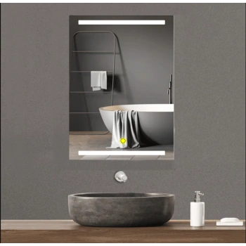 70x120 cm Kumlamalı Ledli Banyo Aynası