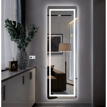 Kumlama Ledli Dokunmatik Tuşlu Boy Aynası 50x150(h)cm