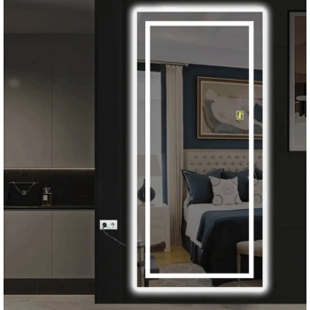 Kumlama Ledli Dokunmatik Tuşlu Boy Aynası 50x150(h)cm