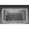 (h)80x120 cm Buğu Çözücülü Dokunmatik Işıklı Kumlamalı Banyo Aynası