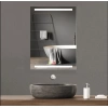 50x70 cm Buğu Çözücülü Dokunmatik Işıklı Kumlamalı Banyo Aynası