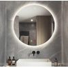80 cm (çap) Buğu Çözücülü Dokunmatik Işıklı Ledli Yuvarlak Banyo Aynası
