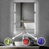 70x100(h) cm Bluetoothlu Buğu Çözücülü Dokunmatik Işıklı Kumlamalı Banyo Aynası