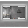 (h)80x120 cm Buğu Çözücülü Dokunmatik Işıklı Kumlamalı Banyo Aynası