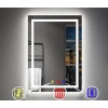50x70(h) cm Bluetoothlu Buğu Çözücülü Dokunmatik Işıklı Kumlamalı Banyo Aynası