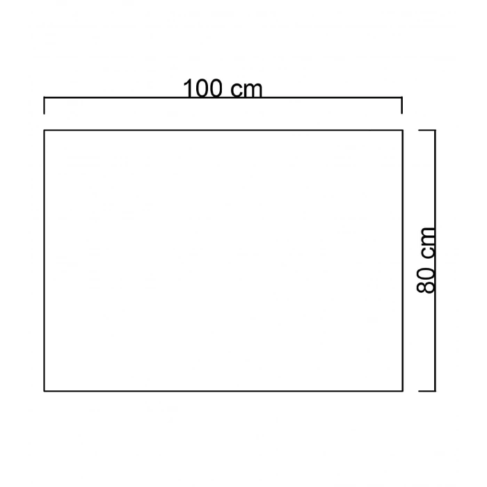 80x100 cm Kumlamalı Ledli Banyo Aynası