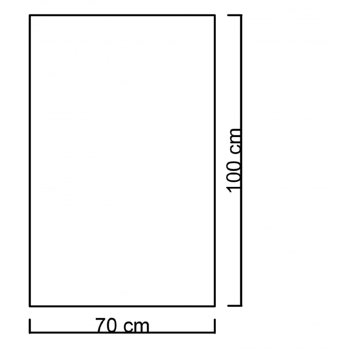 70x100 cm Buğu Çözücülü Dokunmatik Işıklı Kumlamalı Banyo Aynası