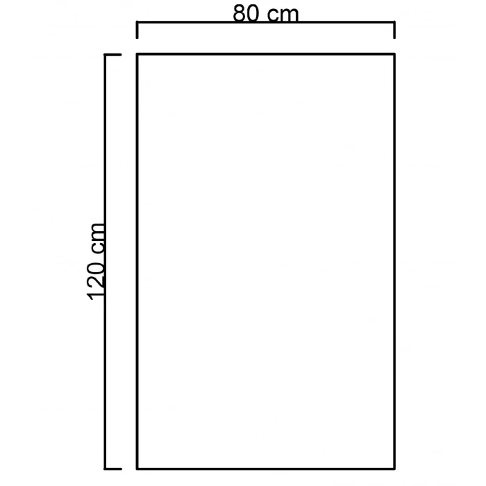80x120 cm Buğu Çözücülü Dokunmatik Işıklı Kumlamalı Banyo Aynası