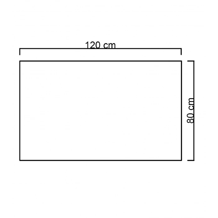 (h)80x120 cm Kumlamalı Ledli Banyo Aynası
