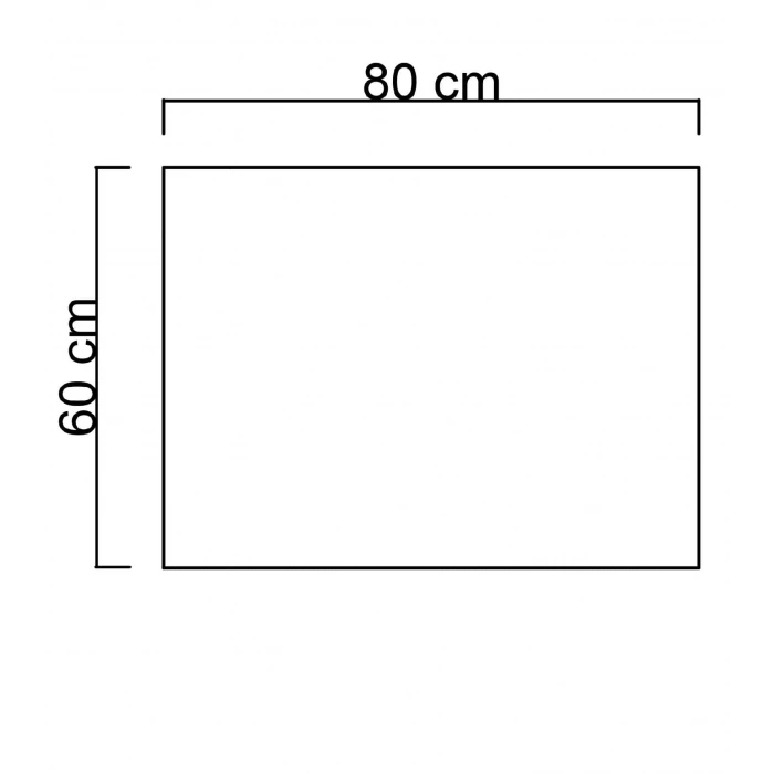(h)60x80 cm Ledli Banyo Aynası