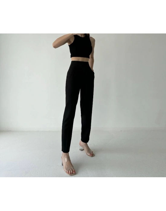 Siyah kumaş pantolon