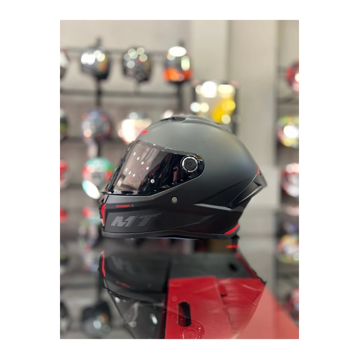 Helmets Stinger 2 Mat Siyah Şeffaf Vizörlü