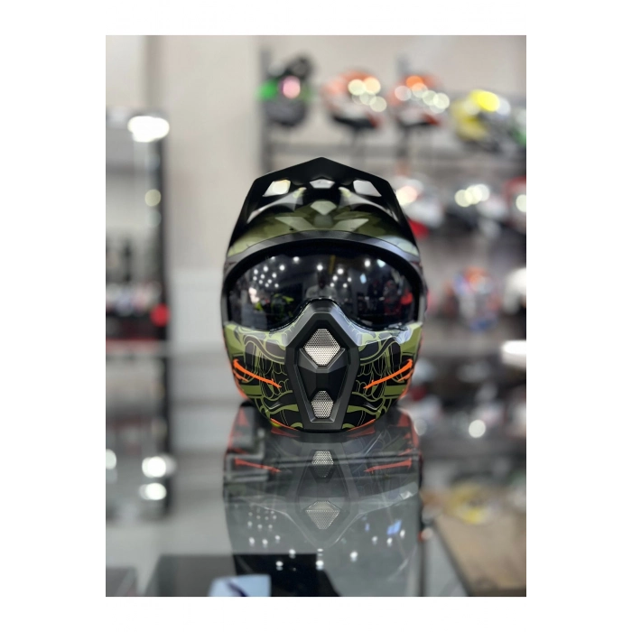 X1-X SEUL WARRİOR ORRANGE KASK MOTOZİLLA