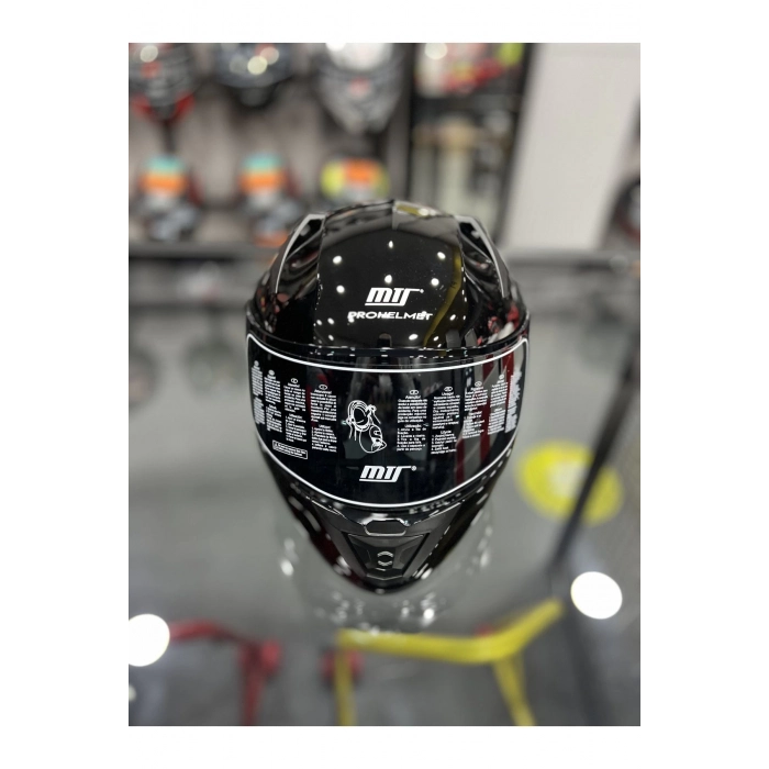 Solid Shiny Black Dark Smoke Vizör