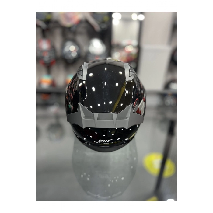 Solid Shiny Black Dark Smoke Vizör