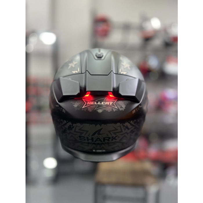 Skwal İ3 Hellcat Mat Siyah Bronz Şeffaf ( x1 Siyah Vizör)