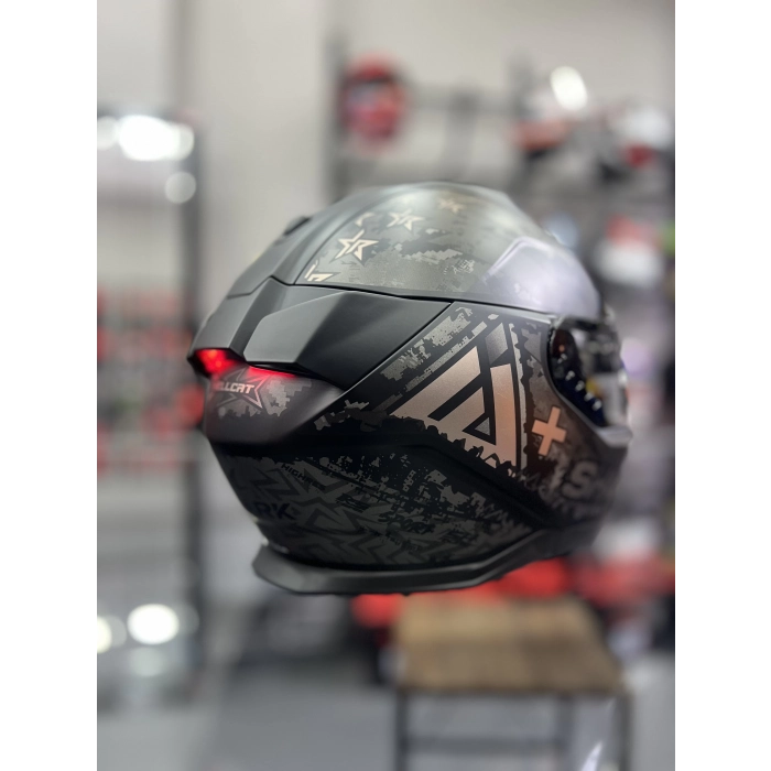 Skwal İ3 Hellcat Mat Siyah Bronz Şeffaf ( x1 Siyah Vizör)
