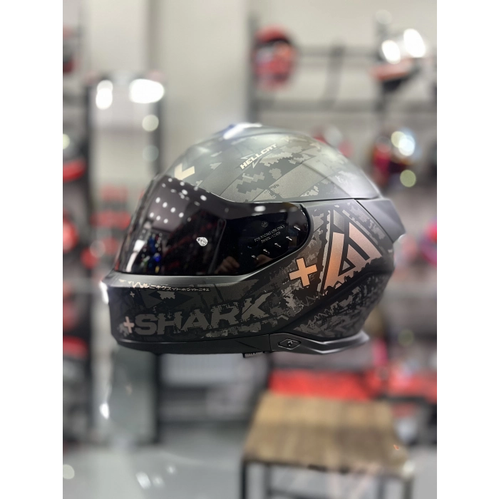 Skwal İ3 Hellcat Mat Siyah Bronz Şeffaf ( x1 Siyah Vizör)