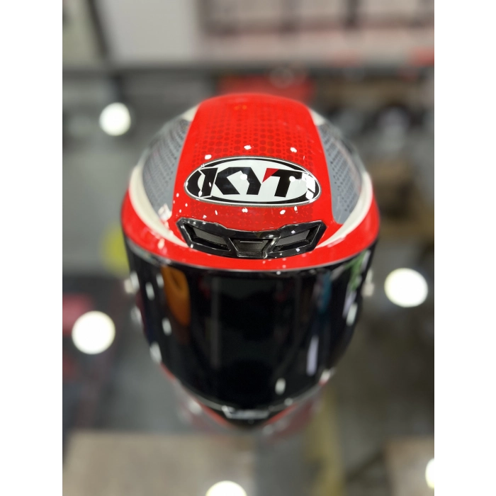 TT-COURSE KASK GEAR SİYAH KIRMIZI ŞEFFAF VİZÖRLÜ