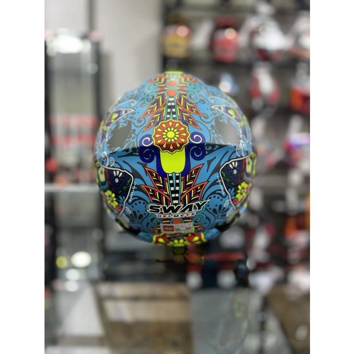 SW 765 SPIRING MAVİ BEYAZ GÜNEŞ VİZRÖLÜ