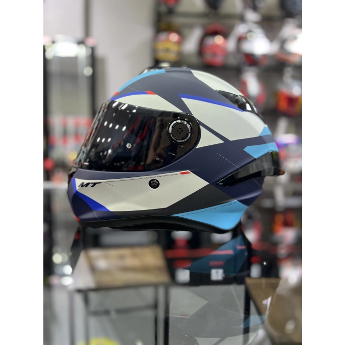 Helmets Targo S Kay C7 Kask Siyah Vizörlü (x1 Şeffaf Vizör)