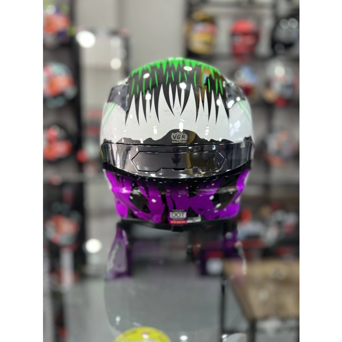 Helmets Targo S Joke İridyum Vİzörlü (Şeffaf Vizör)