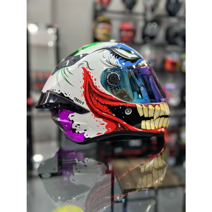 Helmets Targo S Joke İridyum Vİzörlü (Şeffaf Vizör)