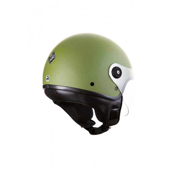 El Jettin Khaki Green Yarım Motorcu Kaskı