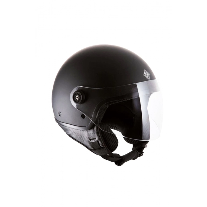 El Jettin Matt Black Yarım Motorcu Kaskı