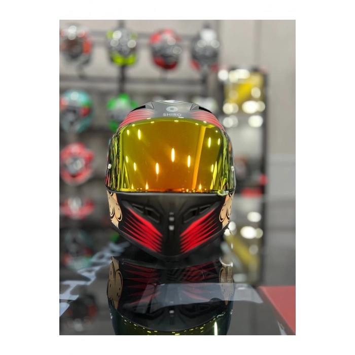 FIGHTER KAPALI KASK GOLD VİZÖR motozilla