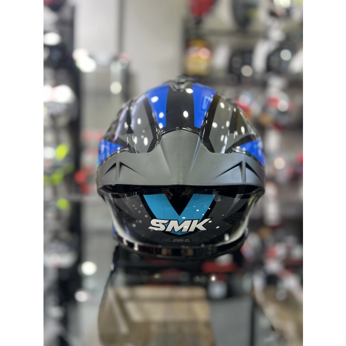 Typhoon Thorn Mavi Kapalı Kask Şeffaf Vizörlü