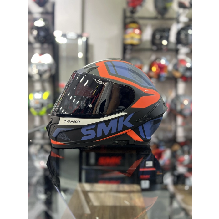 Typhoon Thorn Turuncu Kapalı Kask Şeffaf Vizörlü