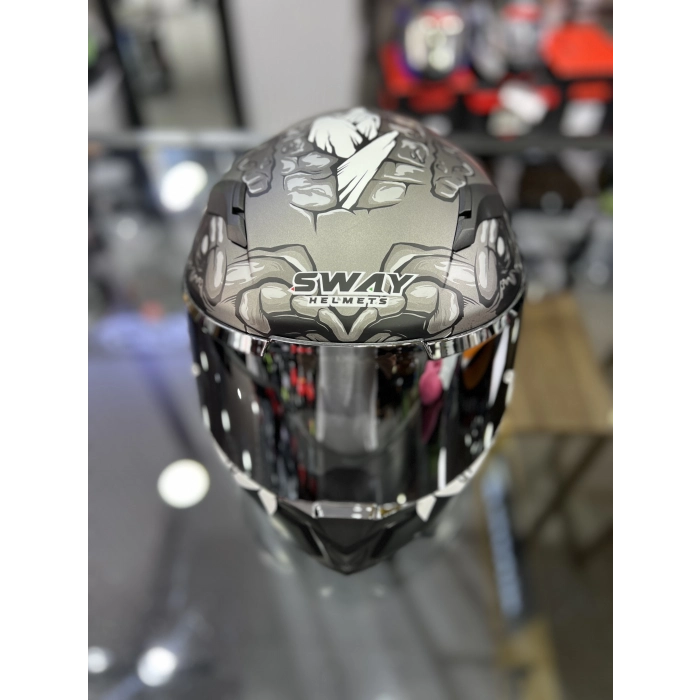 820 Monster Gümüş Vizör