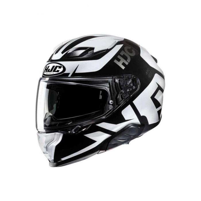 F71 Bard MC5 Kapalı Motosiklet Kaskı Siyah Beyaz