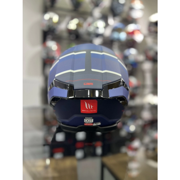 Helmets Thunder 4 R25 Mavi Şeffaf Vİzörlü