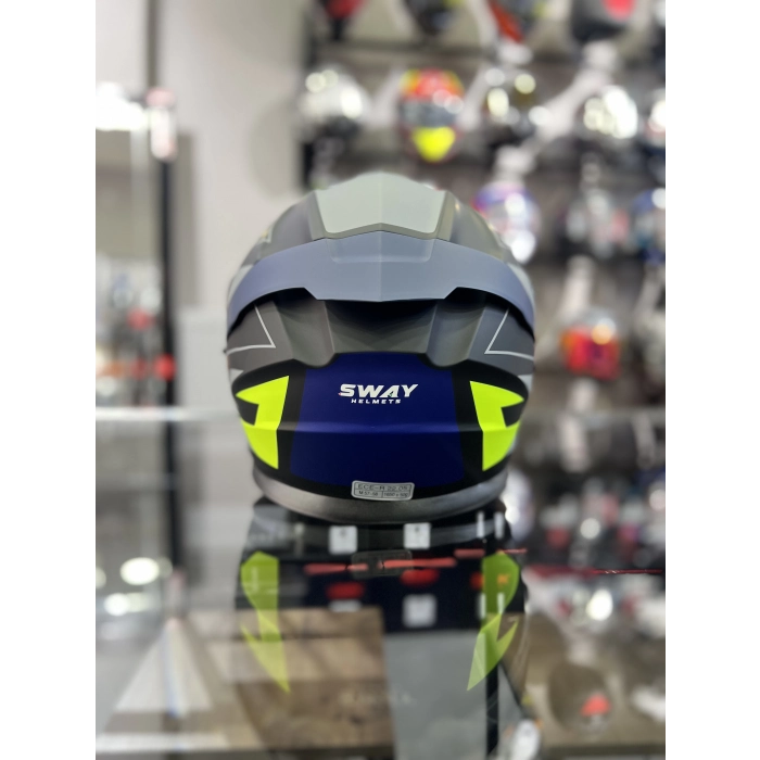 Iridyum Vizörlü Mavi 912 Çene Açılır Kask (+1 Şeffaf Vizör)