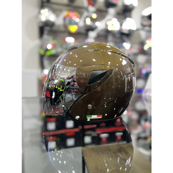 700 Kahverengi Yarım Kask