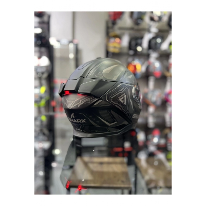 Skwal İ3 Lınık Mat Ledli Kapalı Kask Şeffaf Vizörlü