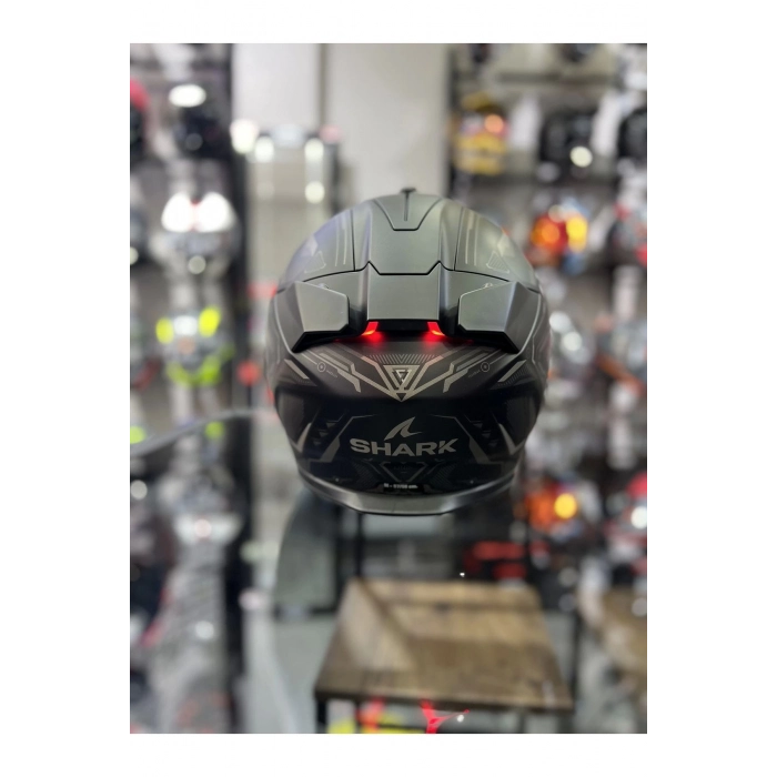 Skwal İ3 Lınık Mat Ledli Kapalı Kask Şeffaf Vizörlü