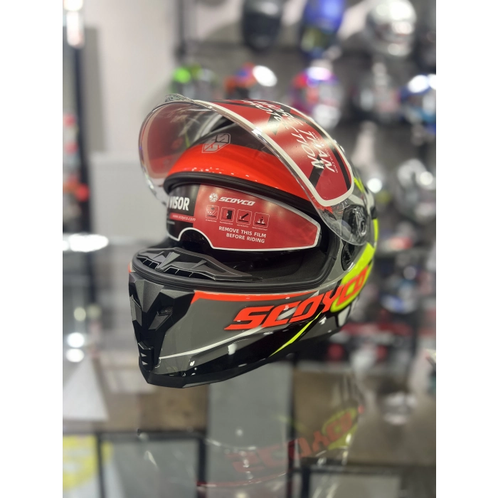 869 Shark Güneş Vizörlü Kapalı Kask