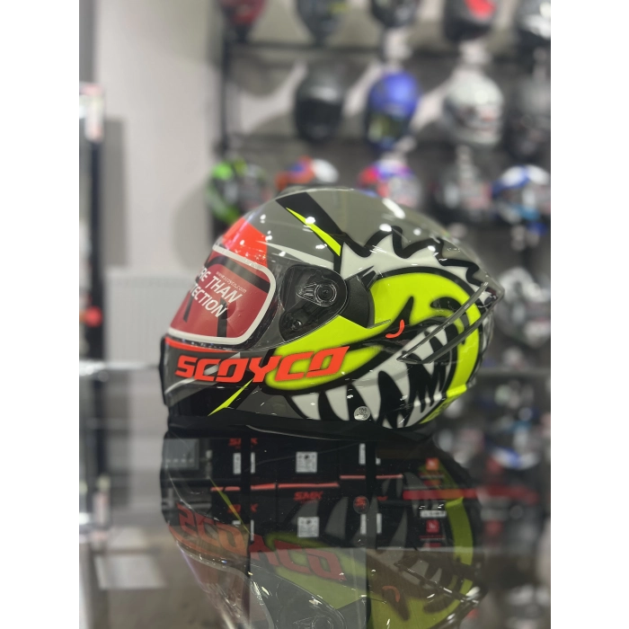 869 Shark Güneş Vizörlü Kapalı Kask