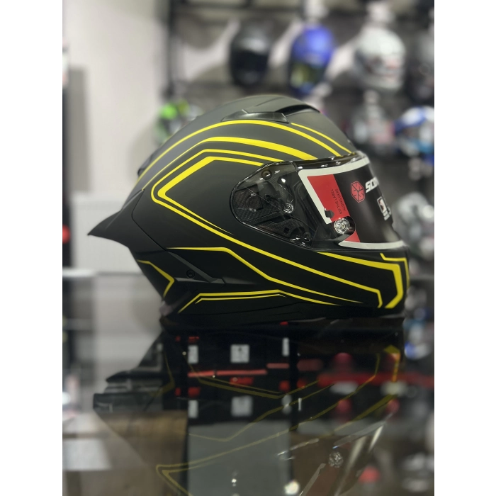 871 Flash Sarı Siyah Kapalı Kask